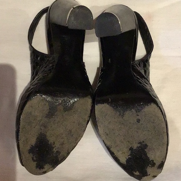 Vintage-circa 1980’s Tory Burch peep toe heels - Picture 6 of 6